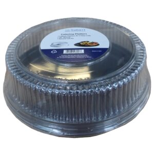 16″ Plastic Trays w/Lids | Packaged