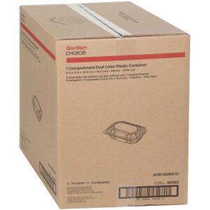 CONT PLAS 1CMPT 6X9 HNGD BLK 2-70CT | Corrugated Box