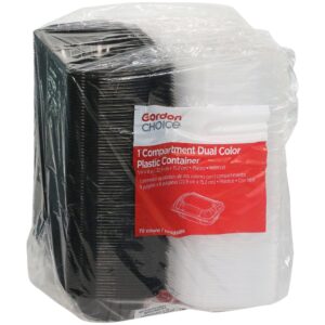 CONT PLAS 1CMPT 6X9 HNGD BLK 2-70CT | Packaged