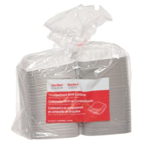 CONT MFPP 1CMPT 8.5″ WHT HINGD 2-73CT | Packaged