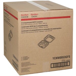 CONT MFPP 3CMPT 8.5″ WHT HINGD 2-73CT | Corrugated Box