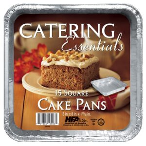 8×8″ Square Foil Cake Pan | Packaged
