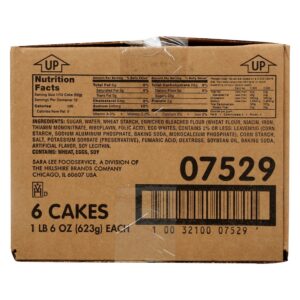 CAKE ANGEL FOOD BUNDT 6-22Z 7529 | Corrugated Box