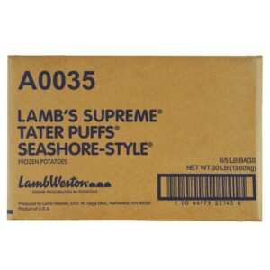POTATO TATER PUFF 6-5# LAMBSUPR | Corrugated Box