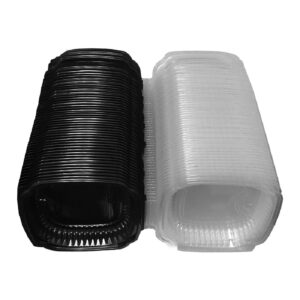 CONT PLAS 9X9 BLK/CLR 120CT | Styled