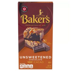 Unsweet Baking Chocolate Bar | Packaged