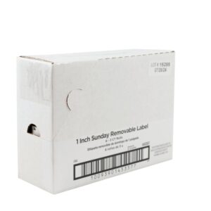LABEL REMOVEABLE SUNDAY DOT 3-1000CT | Corrugated Box