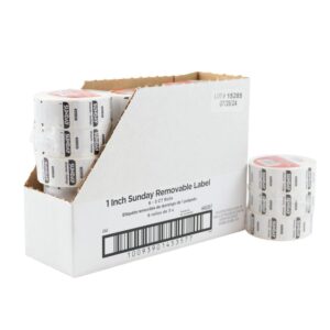 LABEL REMOVEABLE SUNDAY DOT 3-1000CT | Styled