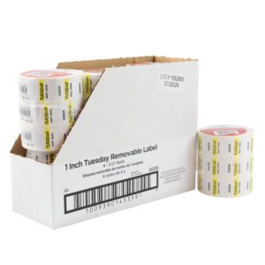 LABEL REMOVEABLE TUESDAY DOT 3-1000CT | Styled