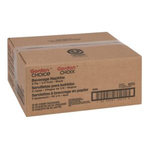 Black Beverage Napkin | Corrugated Box