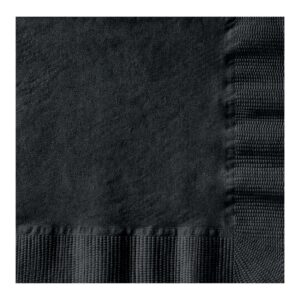 Black Beverage Napkin | Raw Item
