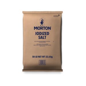 MORTON SALT IODIZED TABLE 50# | Corrugated Box
