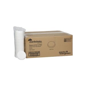 LID MOLDED FBR 8-16Z WHT BWL 10-50CT | Styled