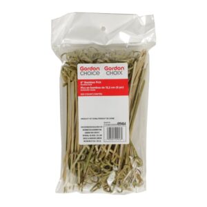 Knotted Bamboo Picks 6″ 100ct | Packaged