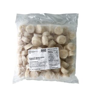 SCALLOP SEA MDLN 10-20CT RAW IQF 2-5# | Packaged