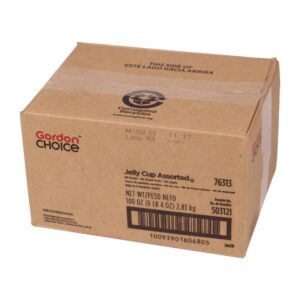 Assorted Jelly Portion Cups | Corrugated Box