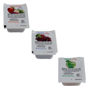Assorted Jelly Portion Cups | Packaged