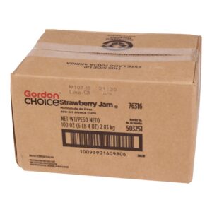 Strawberry Jam Portion Cups | Corrugated Box