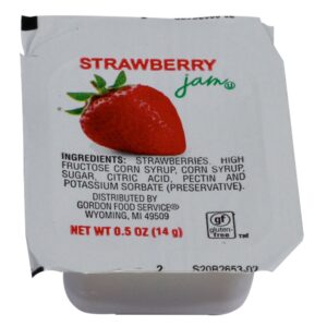 Strawberry Jam Portion Cups | Packaged