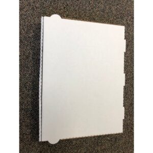18 x 13 x 2 Inch Pizza Boxes White on Kraft | Raw Item