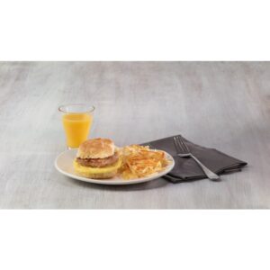 Turkey Breakfast Sausage, Cooked | Styled