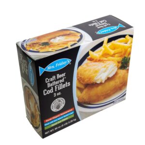 Mrs. Fridays Craft Beer Battered Cod 3oz | Packaged