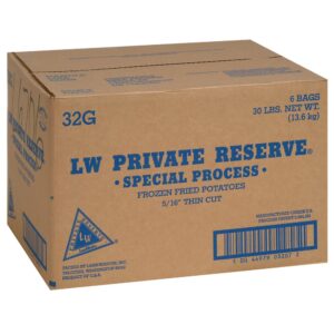 Reg Cut Fries 5/16″ 6-5 lb | Corrugated Box