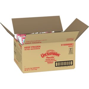 Peanut Butter & Strawberry Jelly Uncrustable Sandwiches | Packaged