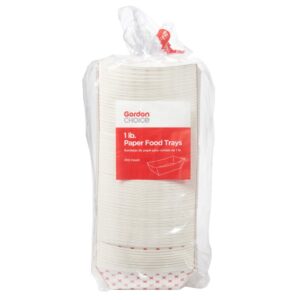 1 Pound Paper Food Trays | Packaged