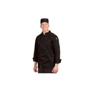 XL Black Chef Coat | Packaged