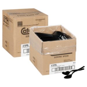 SPOON 9″ BLK SERVING 144CT | Styled