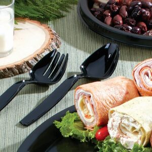 SPOON 9″ BLK SERVING 144CT | Styled