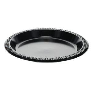 10.25″ Black Plastic Plates | Raw Item