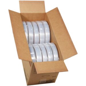 10.25″ Clear Plastic Plates | Packaged