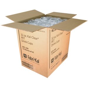 CUP PLAS 32Z CLR 32Z 12-25CT FABK | Packaged