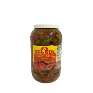 DEL SOL SLICED CHERRY PEPPER 1GAL | Packaged