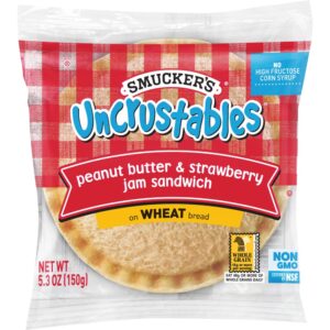 SAND PB&J STRAWB WGRAIN 72-2.6Z UNCRS | Packaged