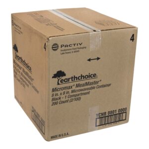 CONT MFPP 1 CMPT BLK HNGD 2-100CT | Corrugated Box