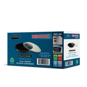 24 oz. Round Plastic Containers | Packaged