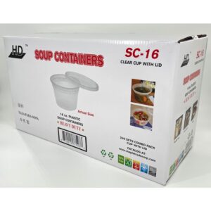 16 oz. Plastic Soup Containers | Corrugated Box