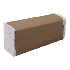 TOWEL C-FLD 11.42X10″ WHT 12-198CT | Packaged