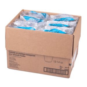 12 – 14 oz. Clear Plastic Cups | Packaged