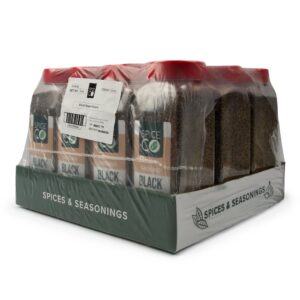 SpiceCo Black Pepper, Ground 16oz | Corrugated Box
