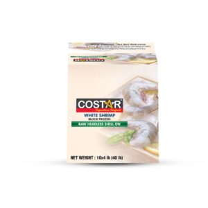 CStar Shrimp Raw Block 26-30ct 4lb | Corrugated Box