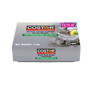 CStar Shrimp BTGR BLK 13-15ct 4lb | Packaged