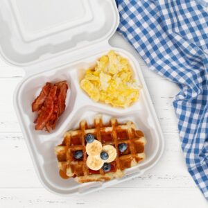 CONT PLAS 8X8.4X2″ 3CMPT HNGD 2-100CT | Styled