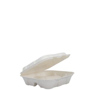 CONT PLAS 8X8.4X2″ 3CMPT HNGD 2-100CT | Raw Item