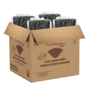 BOWL PLAS 64Z BLK SQ 4-63CT DART | Packaged