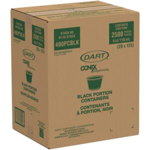 CUP PRTN SOUFF PP 4Z BLK | Corrugated Box