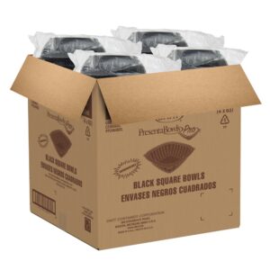 BOWL PLAS 48Z BLK SQ 4-63CT DART | Packaged